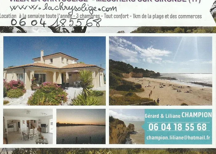 Maison Royan La Chrysolige Сasa de vacaciones Meschers-sur-Gironde